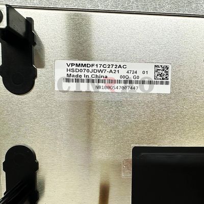 7 pulgadas 800*480 pantalla LCD HSD070JDW7-A21 Panel de pantalla del coche WLED LVDS Navegación GPS