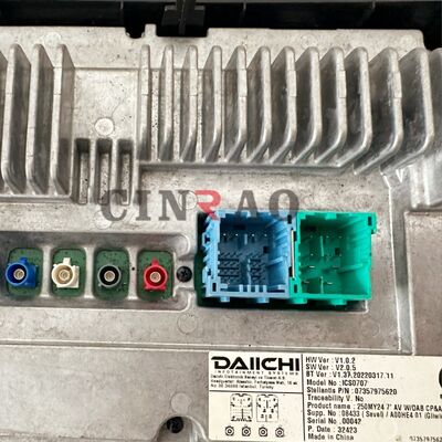 Monitor de Pantalla de Coche Fiat ICS0707 Pantalla LCD 250MY24 7 AV WDAB Navegación GPS